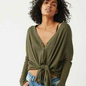 Urban Outfitters | Jojo Oversized Waffle Knit Top